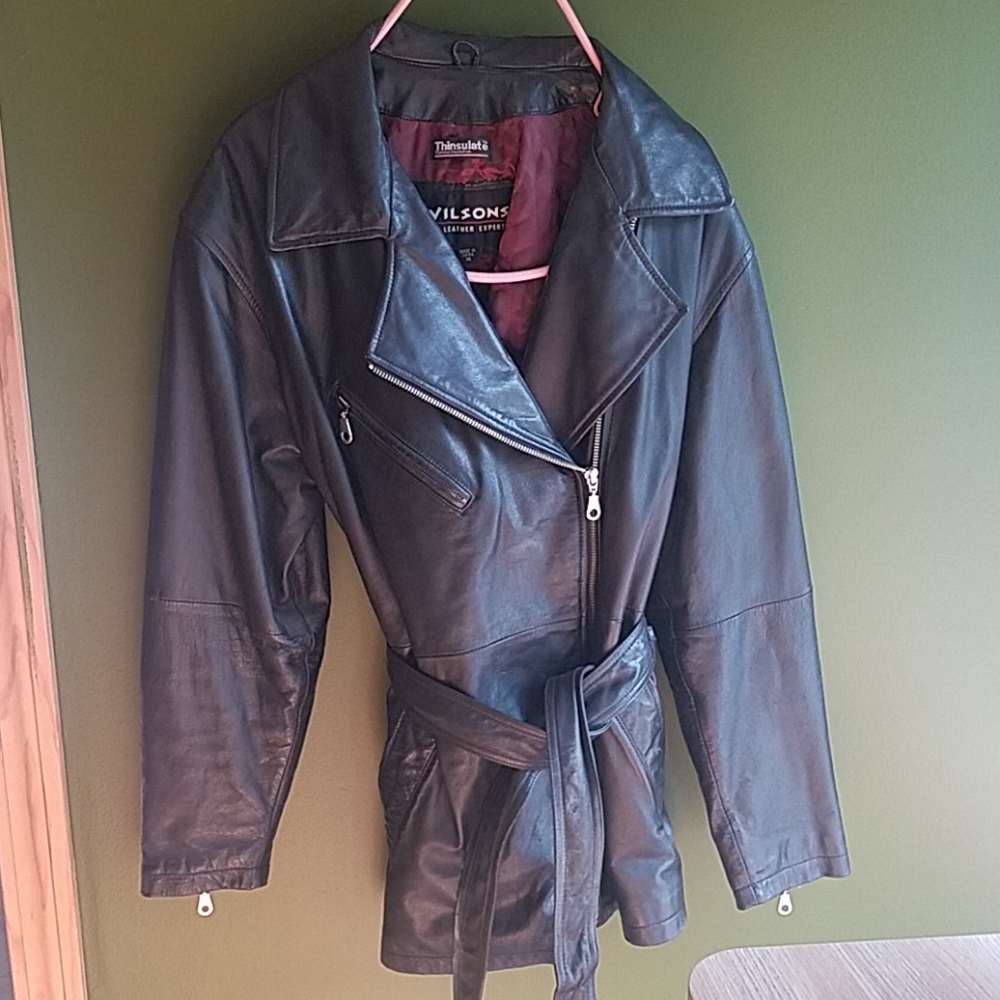 Women's Wilson's black leather jacket